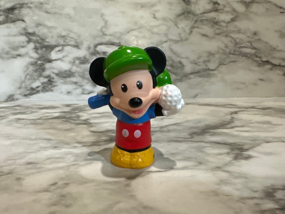 Disney Fisher Price Little People Mickey Mouse Golf Figure RARE